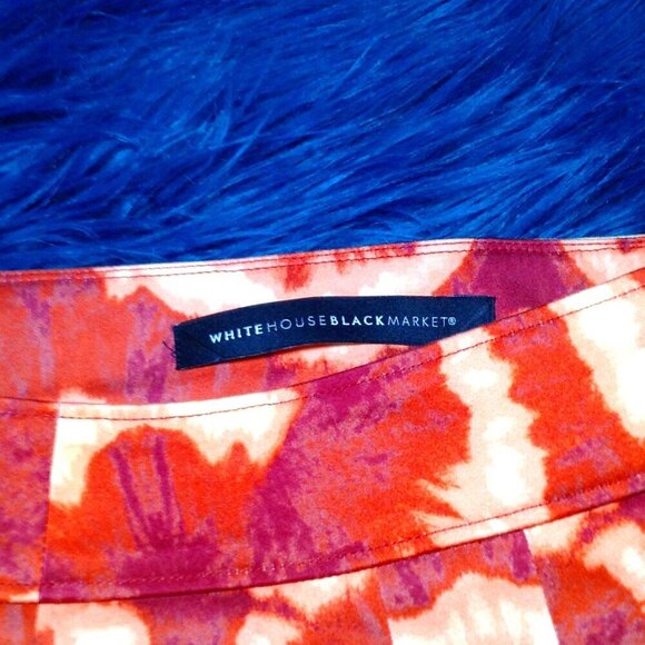 NWOT WHBM Pleated Shorts; L", Ikat Sunburst, Beach Girl, Vacation Mode, Chic - Picture 3 of 6